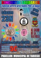 Concierto Solidario, Tariego apoyo aceftados por la Dana